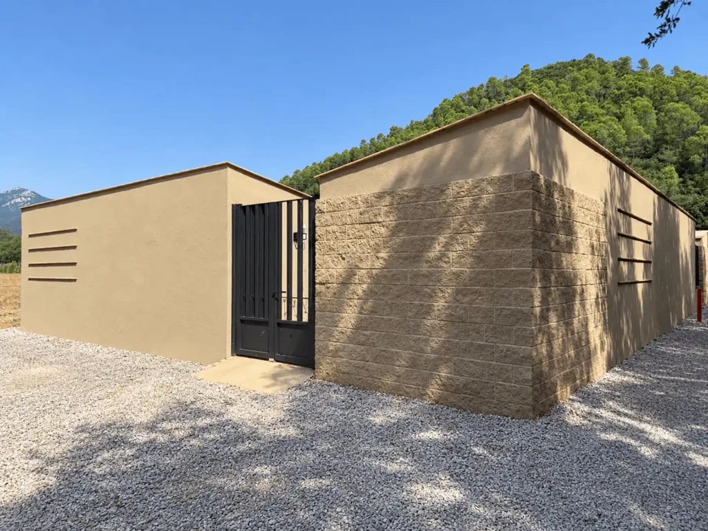 Puerta secundaria de entrada al cementerio d'Albanyà
